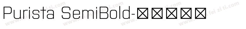Purista SemiBold字体转换